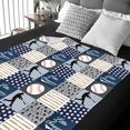 thumbnail image 6 of Baseball Blanket 50"x60"Baseball Fannel Fleece Plush Blanket for Couch Bed Sofa Home Decor Gifts for Boys Kids Adult Teen Sport Fans Blue, 6 of 6