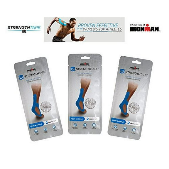 StrengthTape® Kinesiology Tape - Foot/Ankle Kit 3 pack