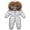 04Silver, variant on Toddler Down Snowsuit Waterproof One Piece Snowsuits Coveralls Ski Suits Fashion Print Windproof Jackets Winter Jumpsuits
