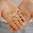thumbnail image 5 of Turandoss Bridesmaid Gifts Tie The Knot Bridesmaid Bracelet With Initial A Bridesmaids Proposal Gifts for Wedding Matron Maid Of Honor Gift Gold Plated Heart Knot Charm Bracelets for Women Jewelry, 5 of 9