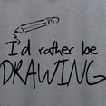thumbnail image 3 of CafePress - I'd Rather Be Drawing - Pullover Hoodie, Classic & Comfortable Hooded Sweatshirt, 3 of 4