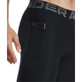 thumbnail image 3 of Pantalones cortos Under Armour HeatGear Pocket Long, negros, talla XS, 3 of 8