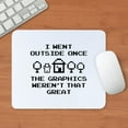 thumbnail image 3 of CafePress - I Went Outside Once Mousepad - Non-slip Rubber Mousepad, Gaming Mouse Pad, 3 of 6
