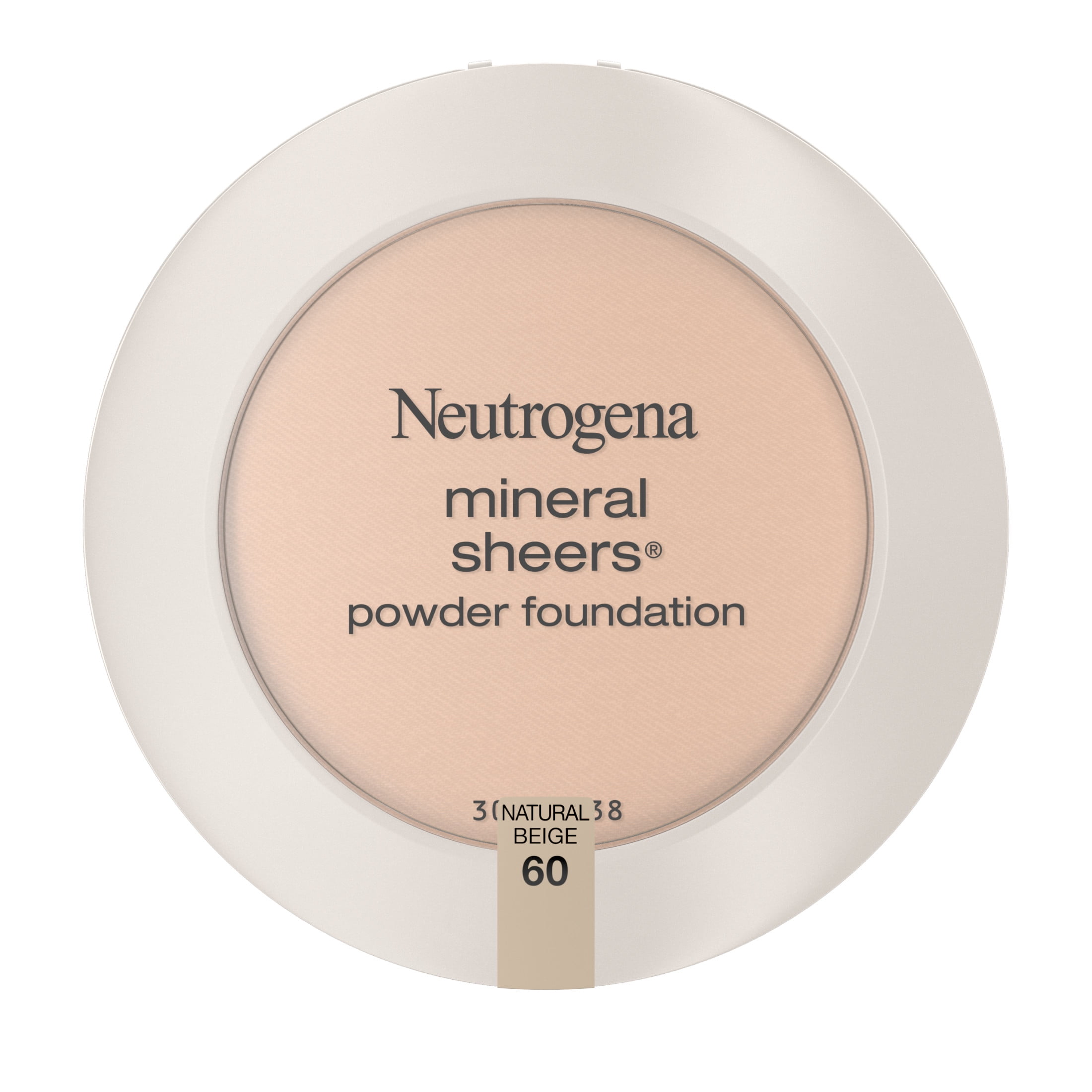 (2 pack) Neutrogena Mineral Sheers Powder Foundation, Natural Beige 60,.34 oz