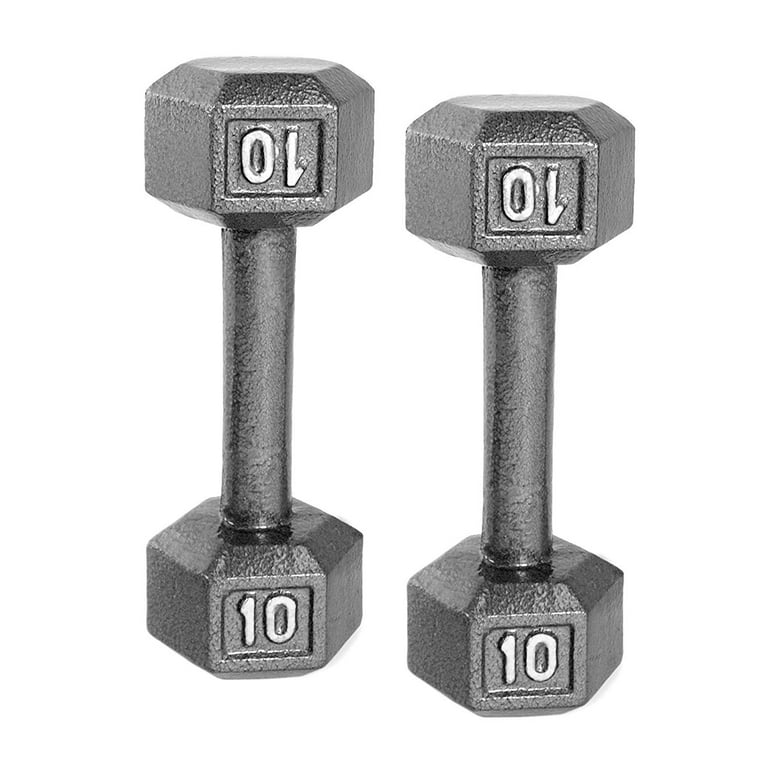 WF Athletic Supply 60lb Solid Hex Dumbbell Set with Storage Rack Walmart