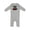 AC-Heather Grey, variant on Scrooge's Top Hat Bah Humbug Baby Romper Coveralls