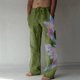 thumbnail image 1 of Pantalones largos de verano para hombre, de algodón y pierna ancha, deportivos con cordones estampados, informales, 1 of 7