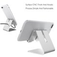 thumbnail image 3 of Graflsoa Customizable Aluminum Alloy Phone & Tablet Stand with Anti-Slip Silicone, Foldable Design for Optimal Viewing Angle, Compatible with Smartphones, iPads, and Kindles (Black), 3 of 7