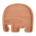 thumbnail image 1 of Shisuyan Elephant Shape Solid Wood Appetizer Plate Chocolate 1PC 8.4*8in, 1 of 9