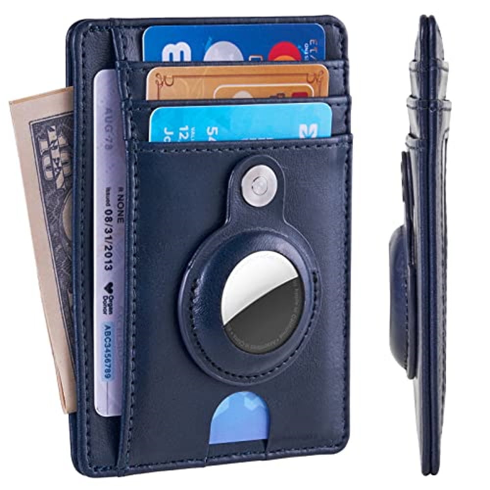 Airtag Wallet Airtag Wallet Rfid Blocking Slim Minimalist Air Tag Wallet With Build In Airtag