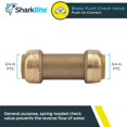 thumbnail image 2 of Válvula de retención SharkBite U2016-0000LFA 3/4" Push to Connect, 2 of 5
