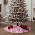 thumbnail image 5 of Daiia Cartoon Poodle Dog Drawing Merry Christmas Tree Skirt , Xmas Large Lace-up Tree Skirt, Santa Snowflakes Rustic Home Decorations New Year Party Farmhouse Decor-30", 5 of 7