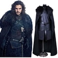 thumbnail image 1 of Juego de tronos Jon Snow disfraz Cosplay hombres vestido elegante capa conjunto fiesta traje, 1 of 1