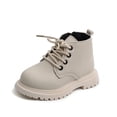 thumbnail image 2 of Baby Boys Girls Casual Comfortable Tie Rope Zipper Design Non-Slip Short Boots, 2 of 8