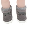 thumbnail image 3 of Babys Fashion Autumn Winter Boys High Top Cotton Shoes Toddler Shoes Grey 0 Months-6 Months, 3 of 5