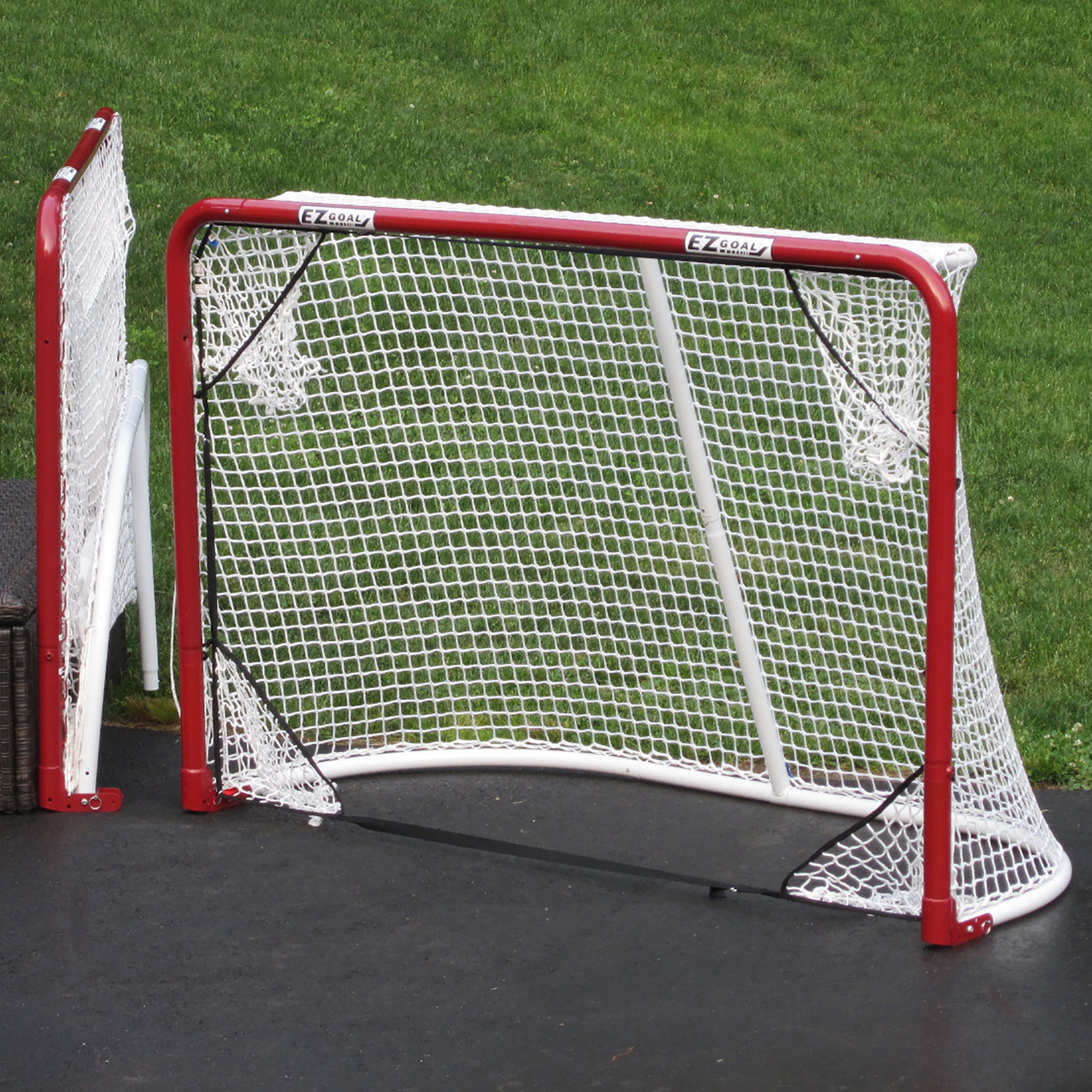 Monster by EZgoal 2" Folding Hockey Goal w target Nets, 6' x 4