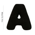 thumbnail image 3 of Letter Shaped Soft Decorative Pillow | English Alphabet Throw Cushion | Plush Accent for Sofa Couch Bed Car | Comfortable & Durable | Choose Any Letter | 1 Piece | Home Decor, 3 of 3
