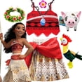 thumbnail image 2 of Disney Princess Vaiana Fantasy Niños Cosplay Moana Verano Niñas Carnaval Vestido Niños Ropa Conjunto Fiesta Navidad Disfraz Moana, 2 of 5
