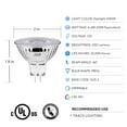 thumbnail image 5 of Feit Enhance MR16 GU5.3 LED Bulb Daylight 50 Watt Equivalence 3 pk, 5 of 7