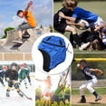 thumbnail image 3 of Graflsoa Youth Impact-Resistant Goalkeeper Helmet with Adjustable Straps, Red Size S, EVA Foam Protection for Soccer & Baseball, 3 of 6