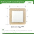 Silicone Adhesive Foam Dressing with Gentle Border 4"x4" 15 Pack