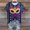 2-Multicolor, variant on REORIAFEE 2025 Mardi Gras Shirts Mask Prints Short Sleeved Shirts Crewneck Carnival Fancy Tees Theme Party Funny Tops Loose Blouse Multicolor L
