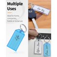 thumbnail image 4 of 40Pcs Key Tags 2In Plastic Key Chain Tags with Ruled Blank Paper Labels,8 Colors, 4 of 8