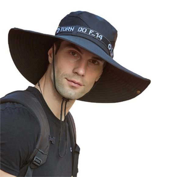 2020 Chapeau de Pêche à Grand Bord, Chapeau Seau Safari Protection UV pour Voyage en Plein Air