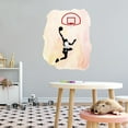 thumbnail image 1 of Sports Watercolor Wall Decals for Kids Room - How To Play Basketball Pink Background Basketball DIY & Creativity Boy Girl Bedroom Wall Water Color Sticker - Size: 16 In x 20 In, 1 of 5