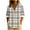 Womens Clothing Gray, variant on Womens Linen Dressy Blouses, Long Sleeve Shirts for Women Fall Lightweight Casual Plaid Printed Lapel V Neck T Shirts with Buttons S-3XL