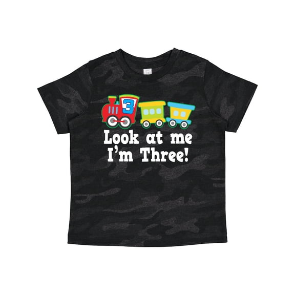 Inktastic 3rd Birthday Train Boys Toddler T-Shirt