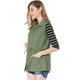 thumbnail image 4 of Chaleco Tipo Anorak Estilo Cargo Ligero Con Cordón Para Mujer Verde XS, 4 of 7