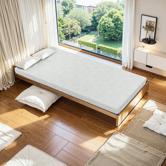 3 inch mattress with memory foam, bring you a comfortable sleep, suitable for many scenarios-Twin Size