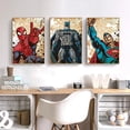 thumbnail image 2 of Póster de impresión artística de película de Marvel, pintura en lienzo de Spider -Man, Iron Man, Capitán americano, Murales Decorativos para decoración de pared del hogar, impresiones, 2 of 4
