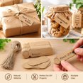 Kraft Paper Tags 100 Pcs with Jute String, Brown Price Label Hang Tags ...