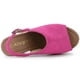 thumbnail image 5 of Sandalias Punta Abierta Talón Abierto Plataforma Tacón Grueso Para Mujer Rosa 39, 5 of 7