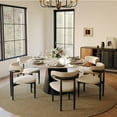 thumbnail image 3 of POVISON-Vera - Round Glossy Sintered Stone Dining Table, 3 of 8