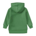 thumbnail image 4 of TQWQT Girls Green Hoodie Size 10-12 Plain Pullover Top Drawstring Long Sleeve Basic Trendy Sweatshirts Oversized Cute Sweatshirts 3-4 Years, 4 of 5
