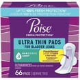 thumbnail image 1 of Poise Ultra Thin Postpartum Incontinence Pads with Wings, Light Absorbency, Regular Length, 66 Count, 1 of 5