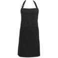 thumbnail image 1 of Delantal con correa de cuello ajustable para hombres y mujeres, color negro, 1 of 3