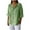 Green B, variant on Summer Akafmk 3/4 Sleeve Shirts for Women,Summer Womens Button Up Top,New Solid Color V-neck Three Quarter Sleeve Loose Cotton and Linen Top with Decorative Buttons