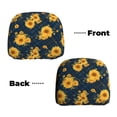 thumbnail image 3 of Headrest Covers for Cars Accessories Interior for Women Men 2Pcs - Blue Striped Sunflower A Head Rest Cover for Car Decorations, Car Headrest Cover for Car Decor Interior, 3 of 8