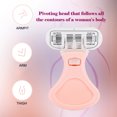 thumbnail image 3 of yeacher 6-Layer Women's Razor with Pivoting Head for Smooth Shaving, Compact Design for Legs and Underarms, Purple, 3 of 6