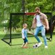 thumbnail image 4 of Juego de metas de fútbol para niños para patio trasero, 2 equipos portátiles de entrenamiento de metas de fútbol de 6 x 4 pies, red de fútbol de práctica con pelota de fútbol, conos, bolsa, juego de, 4 of 21