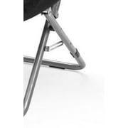 Urban Shop Polyester Folding Chair, Black