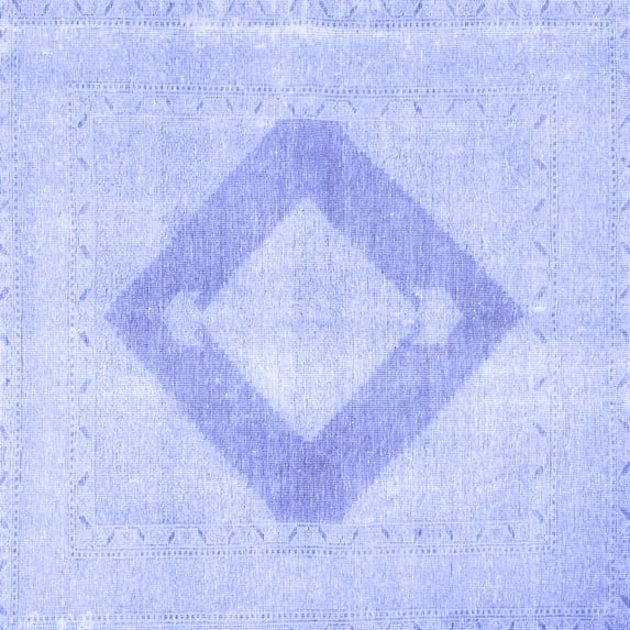 Ahgly Company Indoor Square Persian Blue Traditional Area Rugs, 5' Square