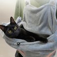 thumbnail image 2 of Delantal de felpa para gato Facailaifu, suave, tipo bolsa de viaje para dormir, 2 of 8