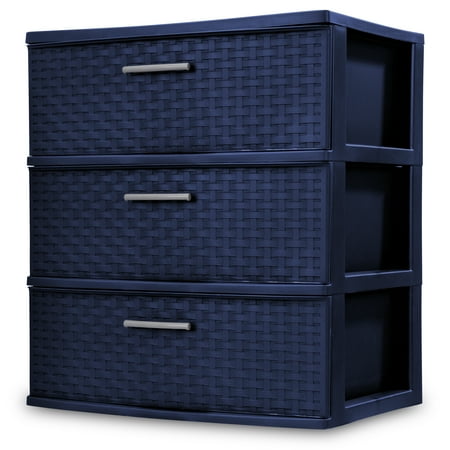 Sterilite 3 Drawer Wide Weave Tower Com