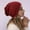 Red, variant on Winter Hats Beanie Knitted Double Layer Hot Drill To Keep Warm Neutral Loose Lightweight Hip Hop Soft Cotton Casual Elastic Wool Hat Skull Caps Hats for Women Grey One Size