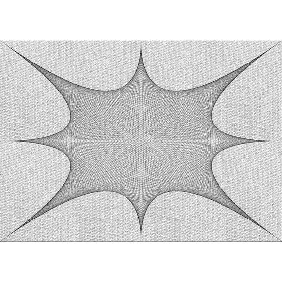 Ahgly Company Indoor Rectangle Patterned Platinum Gray Area Rugs, 4' x 6'